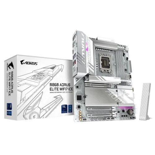 Gigabyte B860 AORUS ELITE WIFI7 ICE LGA1851 ATX Motherboard
